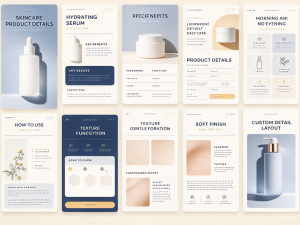 Skincare Product Detail Layout Design