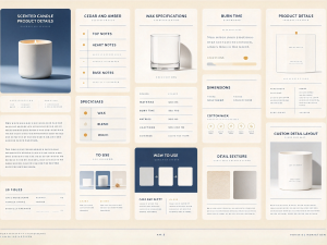 Scented Candle Product Detail Layout Design