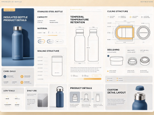 Insulated Bottle Product Detail Layout Design